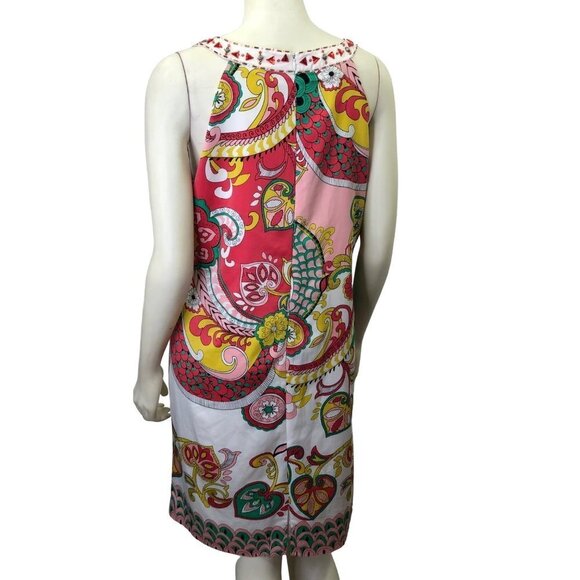 NICOLE BY NICOLE MILLER BEADS EMBELISHED SHIFT DRESS SIZE 12 - Picture 6 of 8